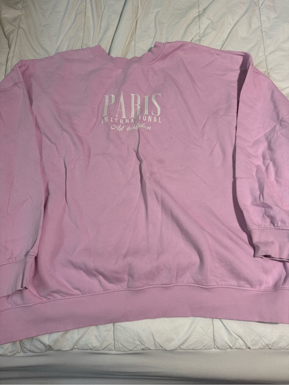Aris Pink 'PARIS International' Crewneck Sweatshirt